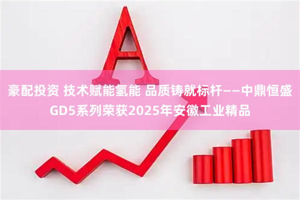 豪配投资 技术赋能氢能 品质铸就标杆——中鼎恒盛GD5系列荣获2025年安徽工业精品