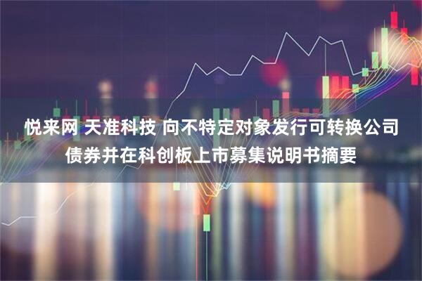 悦来网 天准科技 向不特定对象发行可转换公司债券并在科创板上市募集说明书摘要